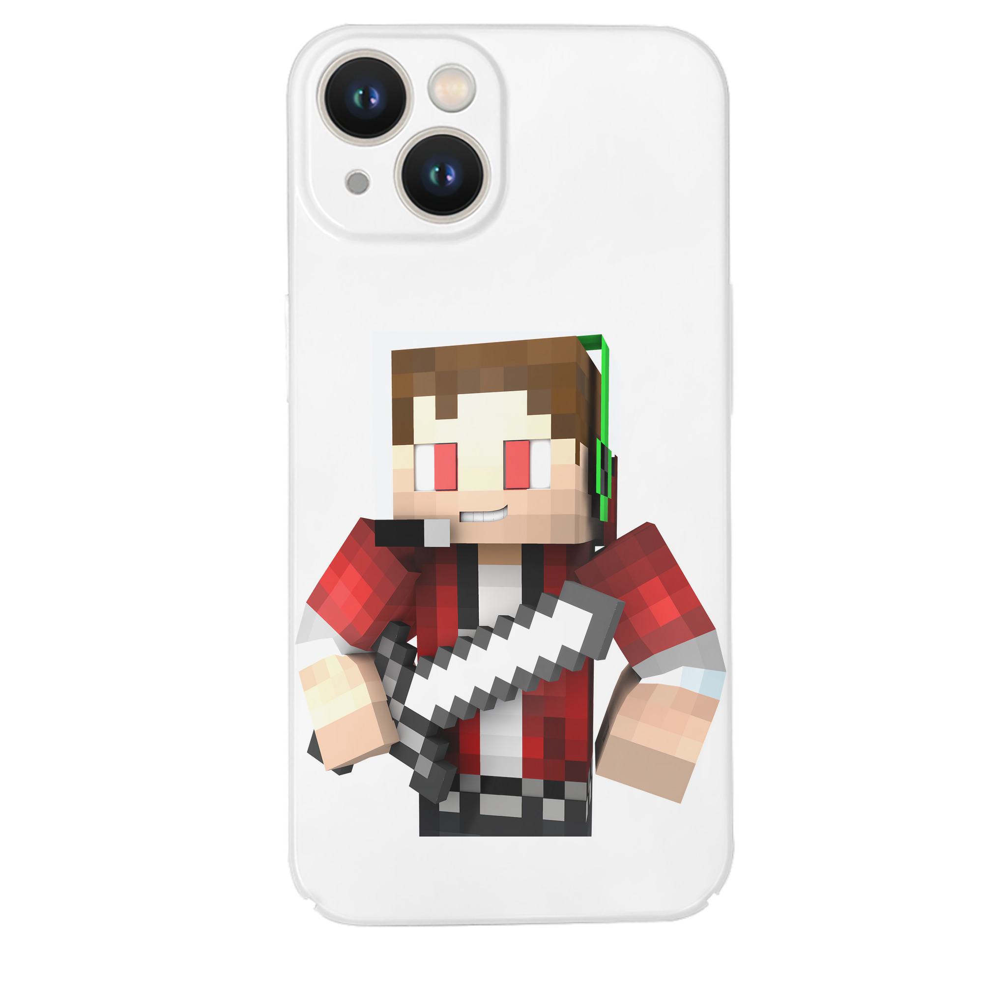 （画像用） マインクラフト ブロックの世界 Minecraft MC Block world 【iPhone 14シリーズ対応】ハードケース